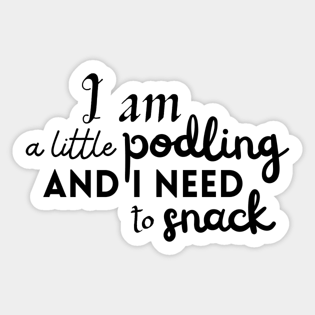 I am a little podling Sticker by kasumiblu